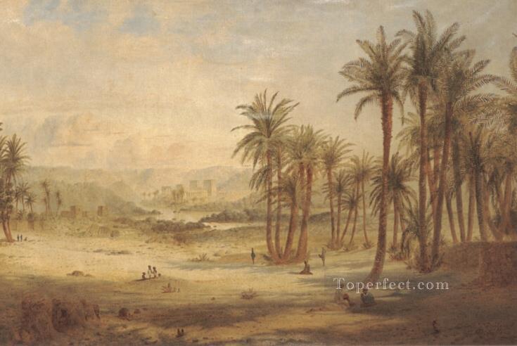 A View of Philae Edward Lear Oil Paintings